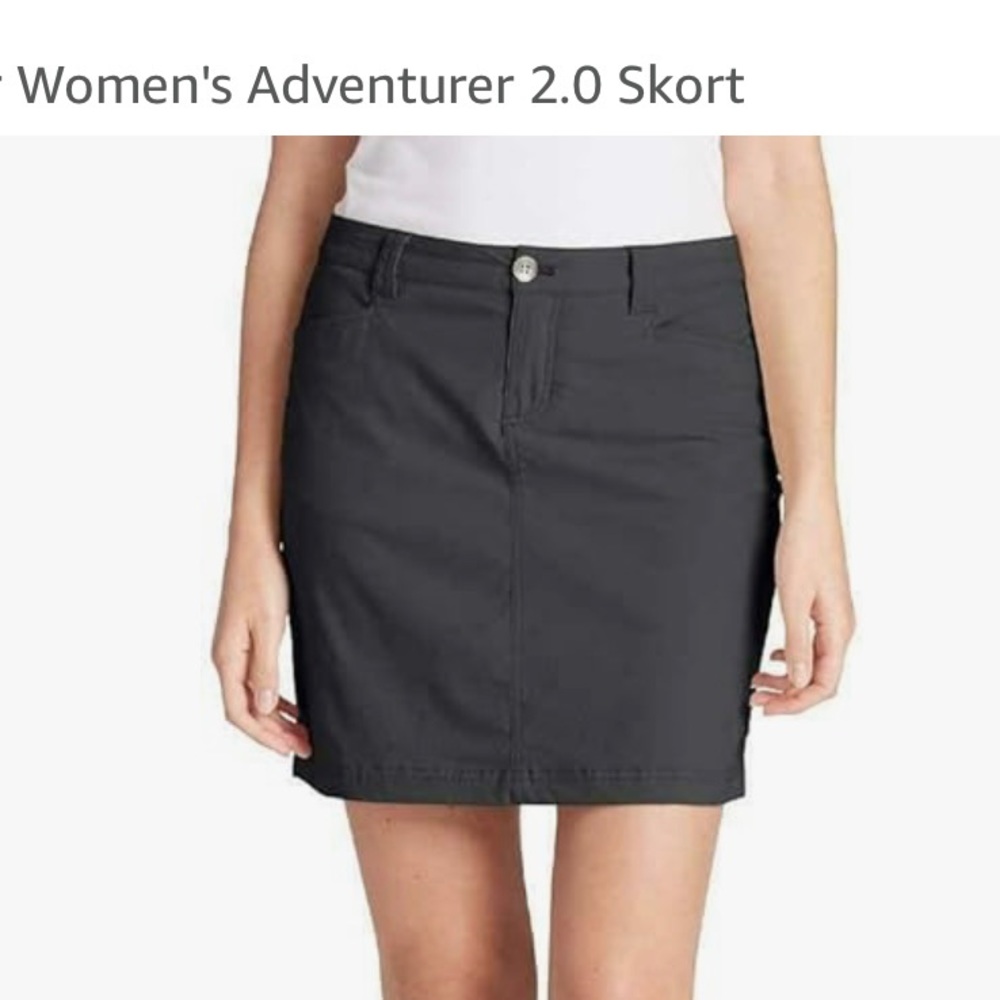 Women’s adventure 2.0 gray Eddie Bauer Skort. Size 6